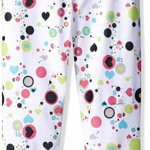 Hot Chillys Pepper Skins Youth Performance Base Layer Pants, Dots & Hearts